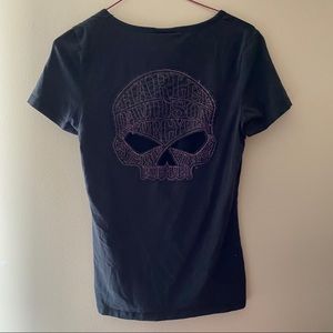 Harley Davidson Tee with Back Cutouts